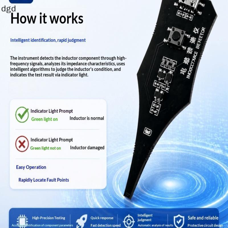 [DGD] Testador De Indutor Tipo C Com Indicador Visual Para Reparo Preciso De Telefone