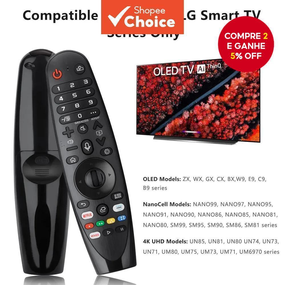 Controle Remoto Universal Mágico De Voz Para Substituição Mágica De TV AN-MR20GA MR19BA MR18BA Com Função De Ponteiro