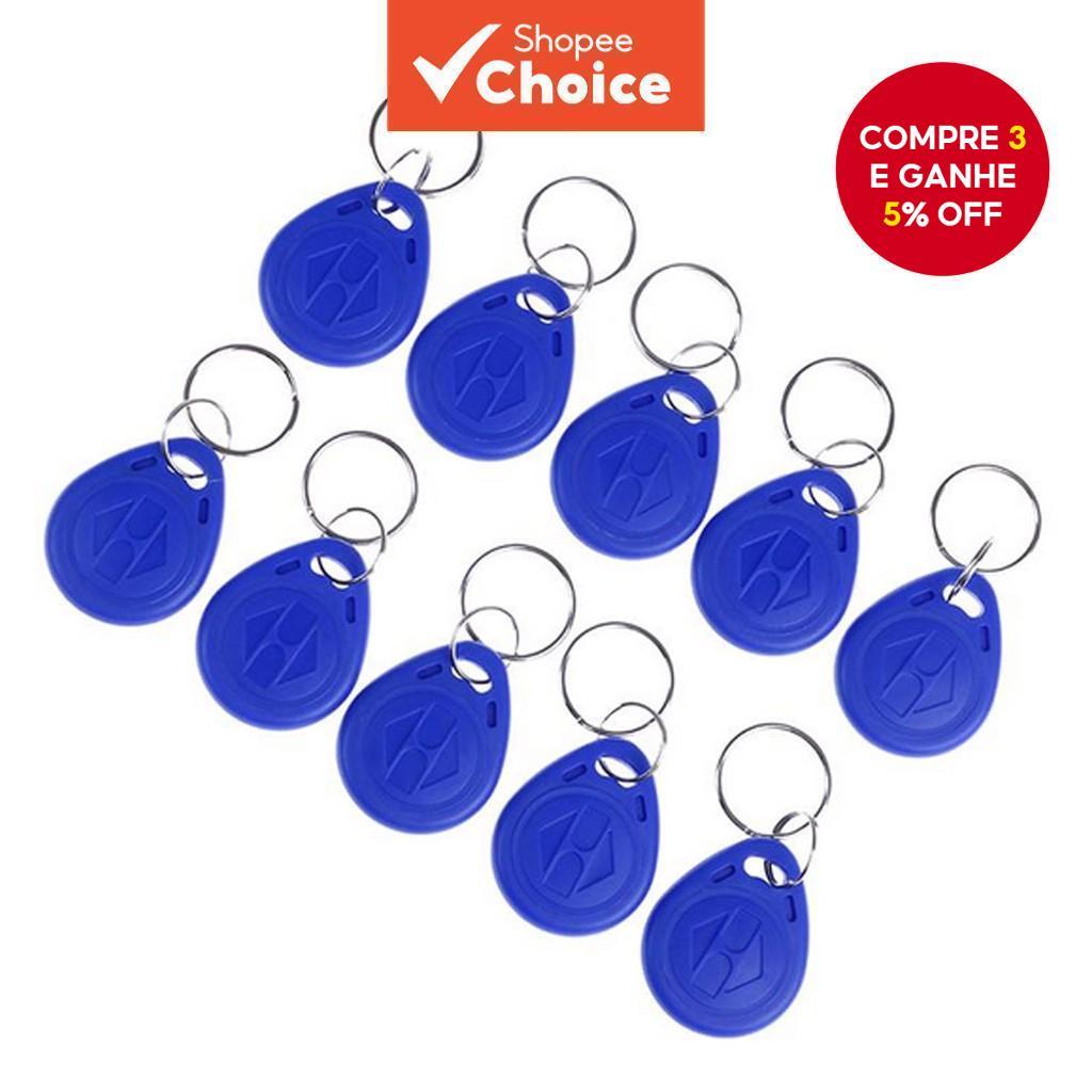 10 peças 125kHz ID regravável chave RFID token tag cartão de controle de acesso somente leitura novo