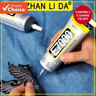 Cola De Tecido E7000 Transparente À Prova D'água Forte Fixação Para Férias DIY E Reparo D…