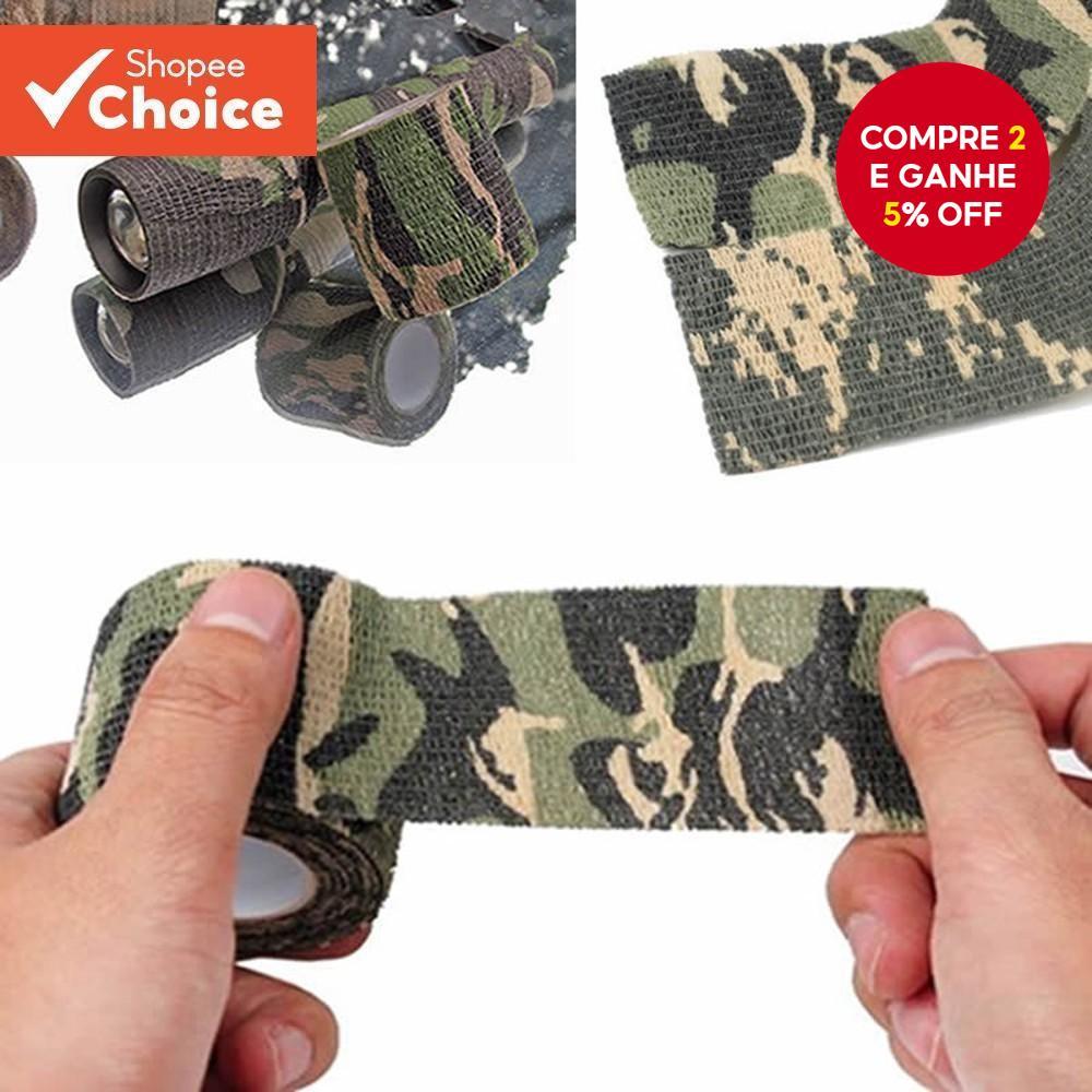 Fita De Camuflagem Autoadesiva 5cm * 4.5m , Bandagem Invisível De Acampamento À Prova D'água Para Caça
