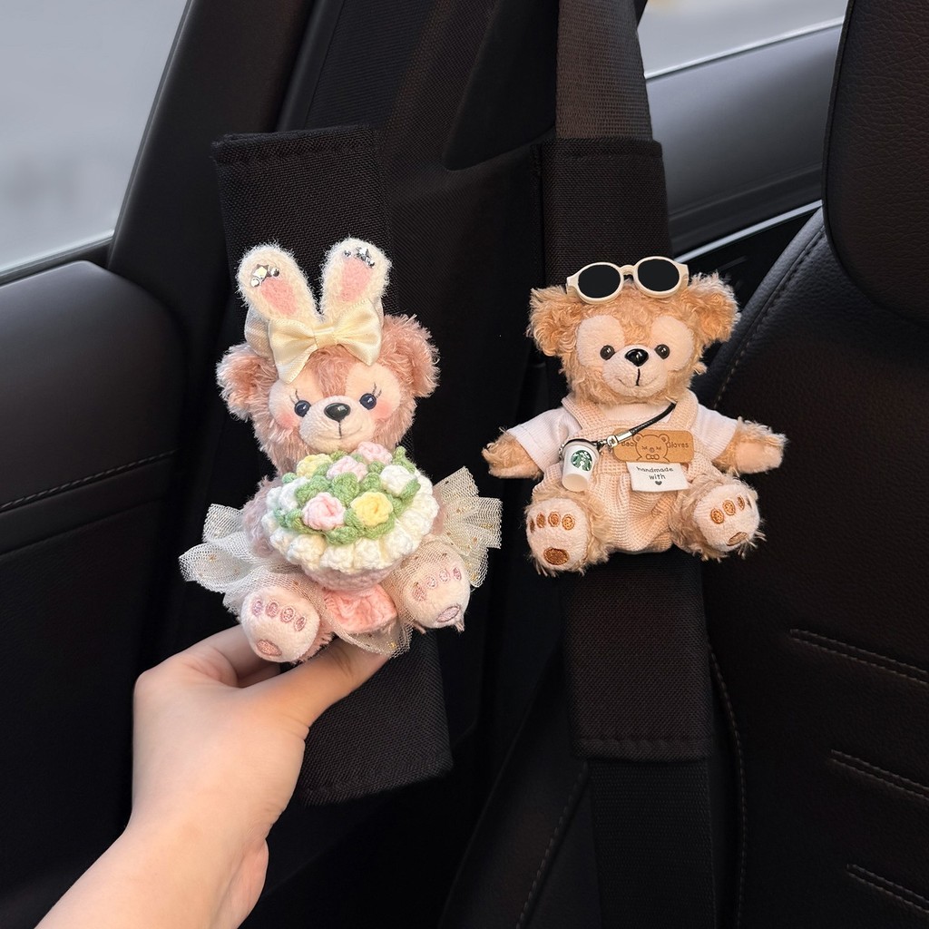 2026 novo estilo Shirley rosa Duffy cinto de segurança do carro capa ombro Interior cinto de segurança decoração par cas