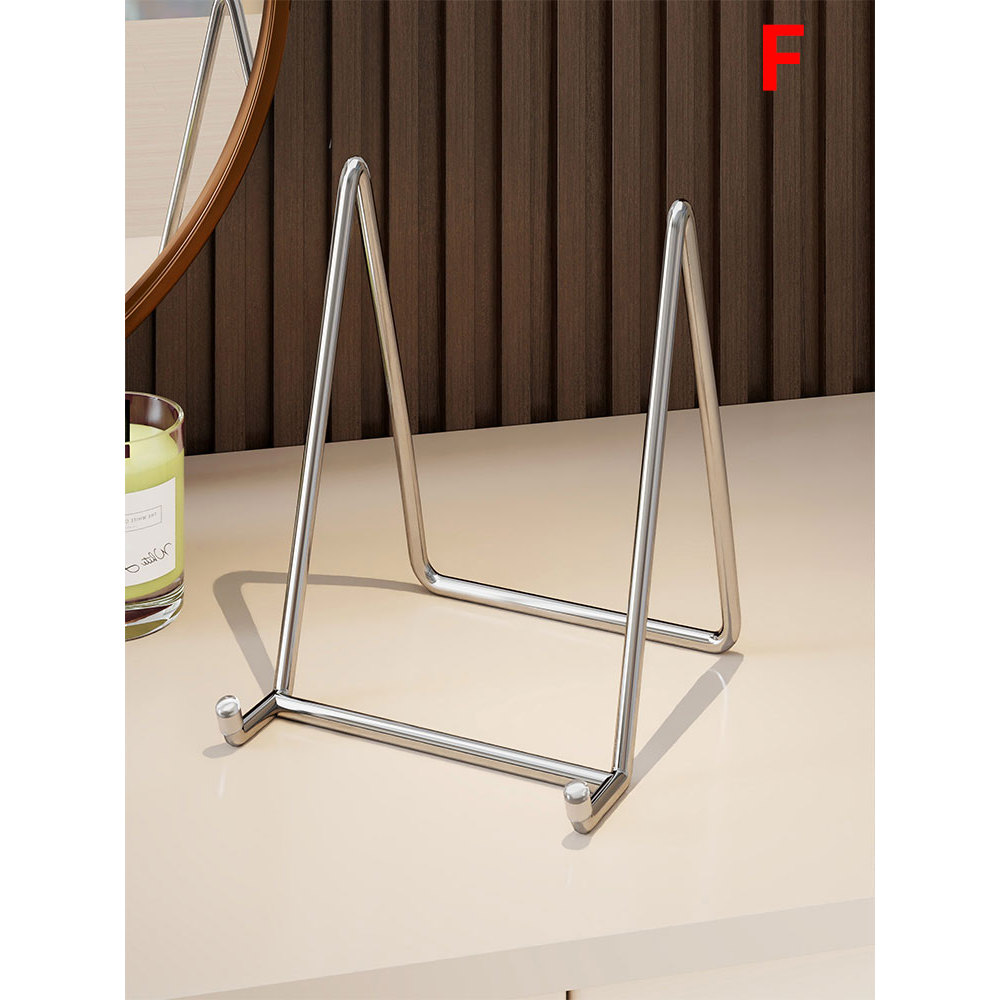 Moldura para fotos, certificado, medalha, Tablet, PC, expositor, aço inoxidável, suporte para mesa de balanço