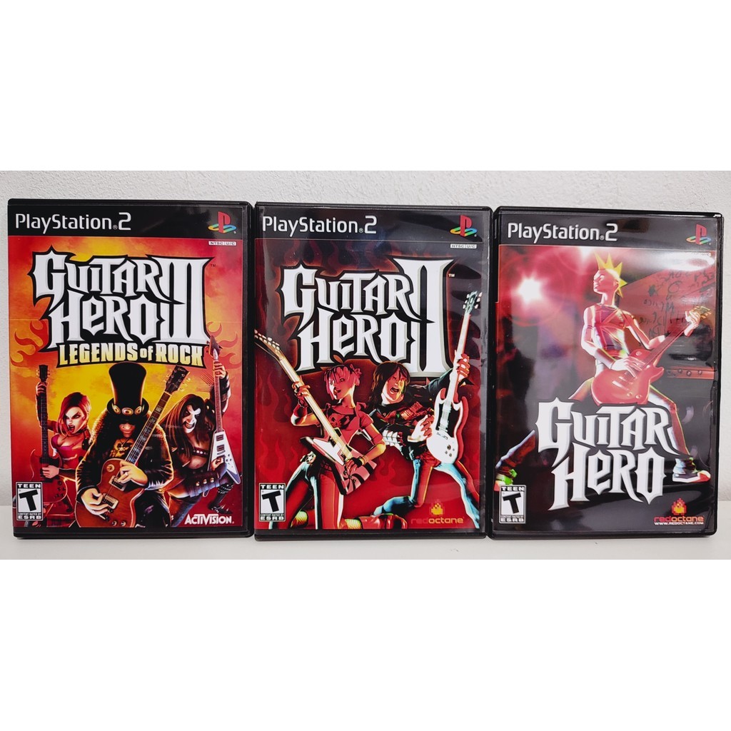 Coleção Guitar Hero 1,2,3 / PS2