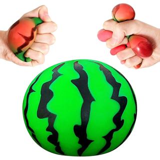 Bolas Antiestresse de Melancia Macias JIAHO para Crianças e Adultos, Bolas de Massa de Frutas, Brinquedos Antiestresse, 