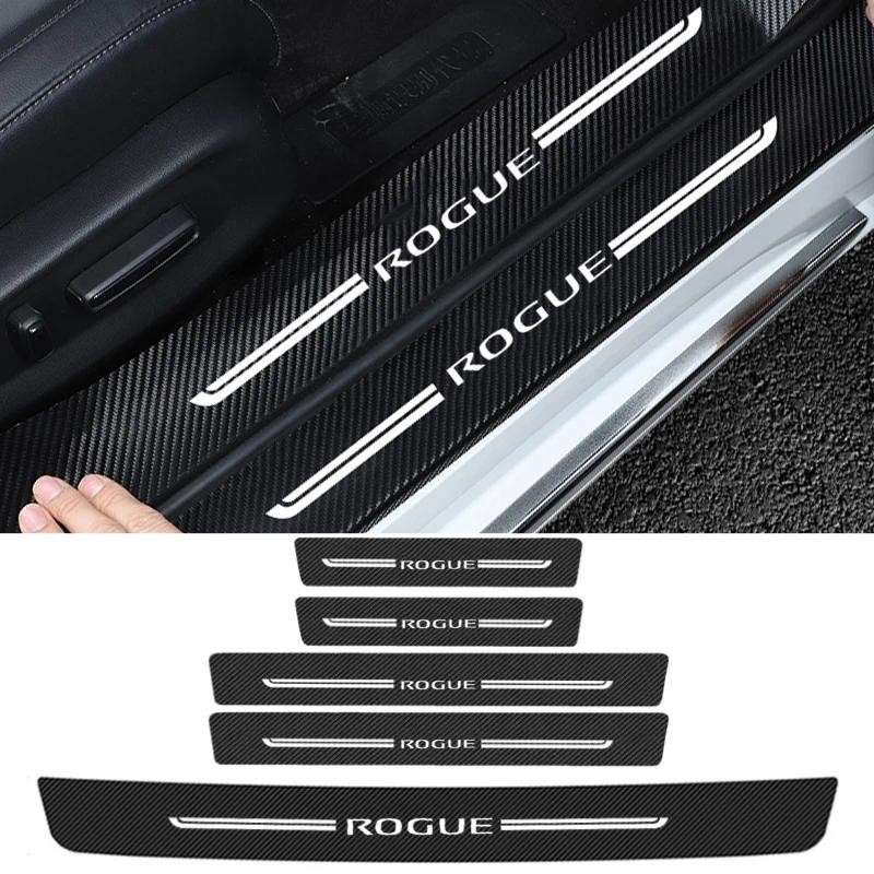 Adesivo Protetor Para Soleira De Porta De Carro , Nissan Rogue Logotipo Qashqai J10 Folha Juke Patrulha Nismo Note Teana