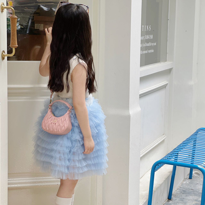 Crianças bolsa de ombro moda verão acessórios requintados princesa menina axilas bolsa de mão moda bebê moeda bolsa