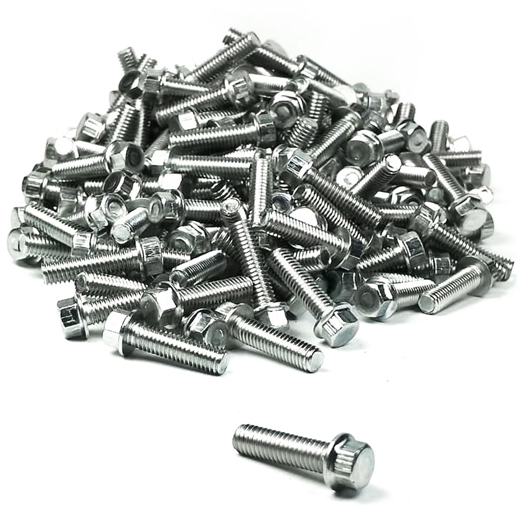 Parafuso Sextavado Flange M6x22 Ch.08 P/Moto Kit 100 Peças