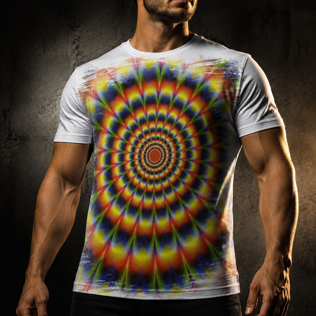 Camiseta Tie Dye Hippie Arte Style 4318 - Dicelli