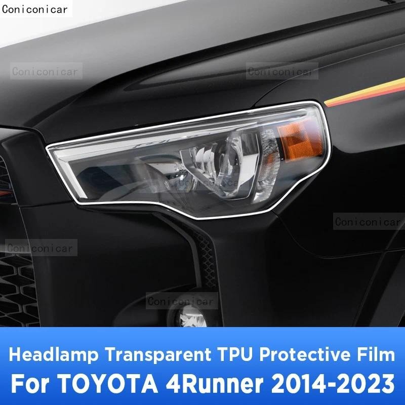 Para TOYOTA 4Runner 2014-2023 Farol Exterior Do Carro Anti-Risco Lâmpada Dianteira Transparente TPU Película Protetora A