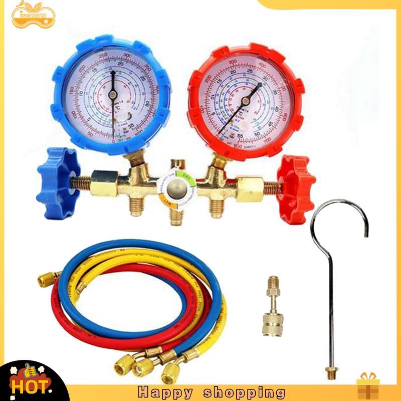 Conjunto De Manômetro De Diagnóstico Ca De 3 Vias , Acessórios De Substituição Para Carregamento Freon , Adequado R-404A