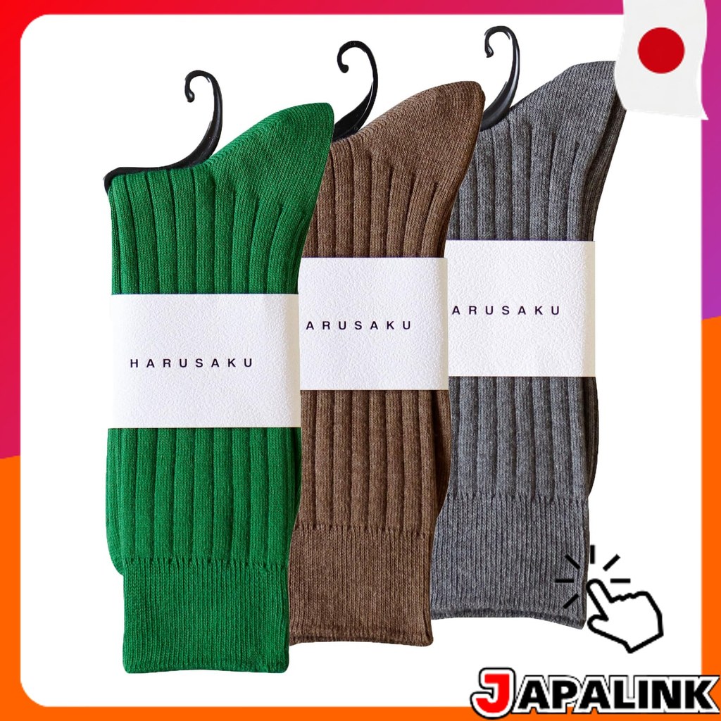 HARUSAKU Kit Meias Masculinas Sociais Cano Medio Algodao Respiravel Confortavel Para Homens