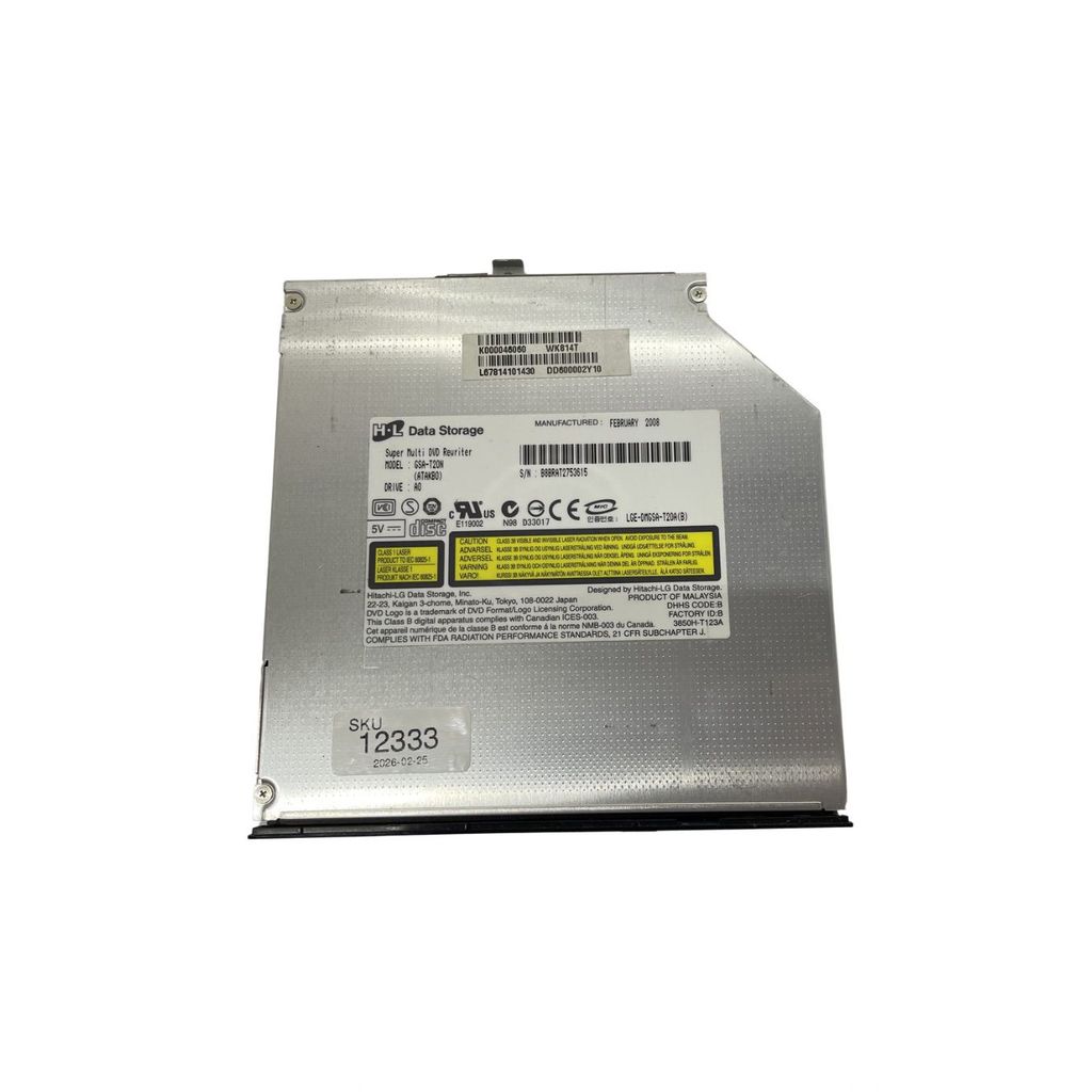 Gravador DVD LG GSA-T20N IDE Interno Notebook Aspire 5315 ICL50 - SKU 12333