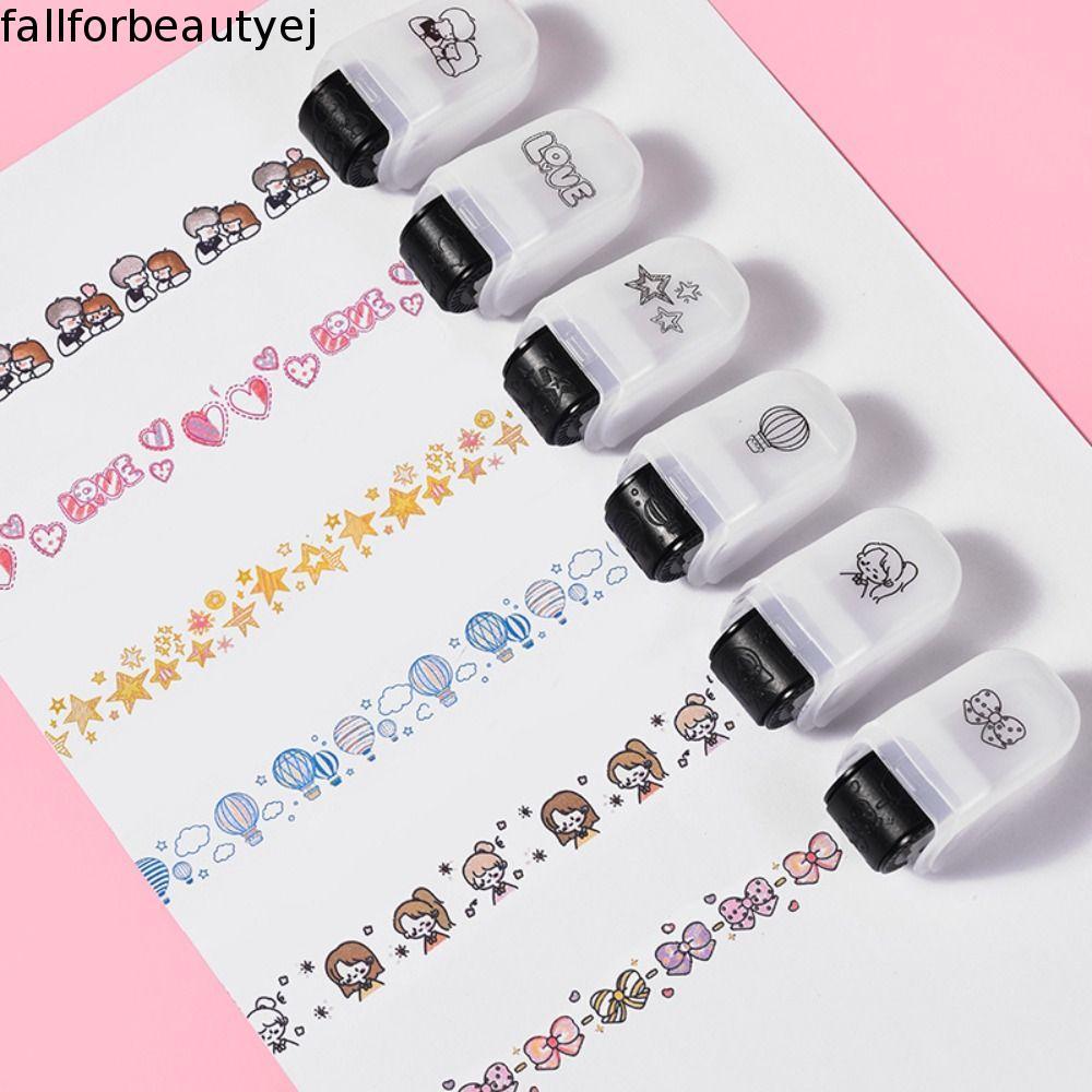 Carimbo De Rolo Impresso FALLFORBEAUTYEJ , Padrão Decorativo Pontos-Chave Marcador Graffiti Doodle