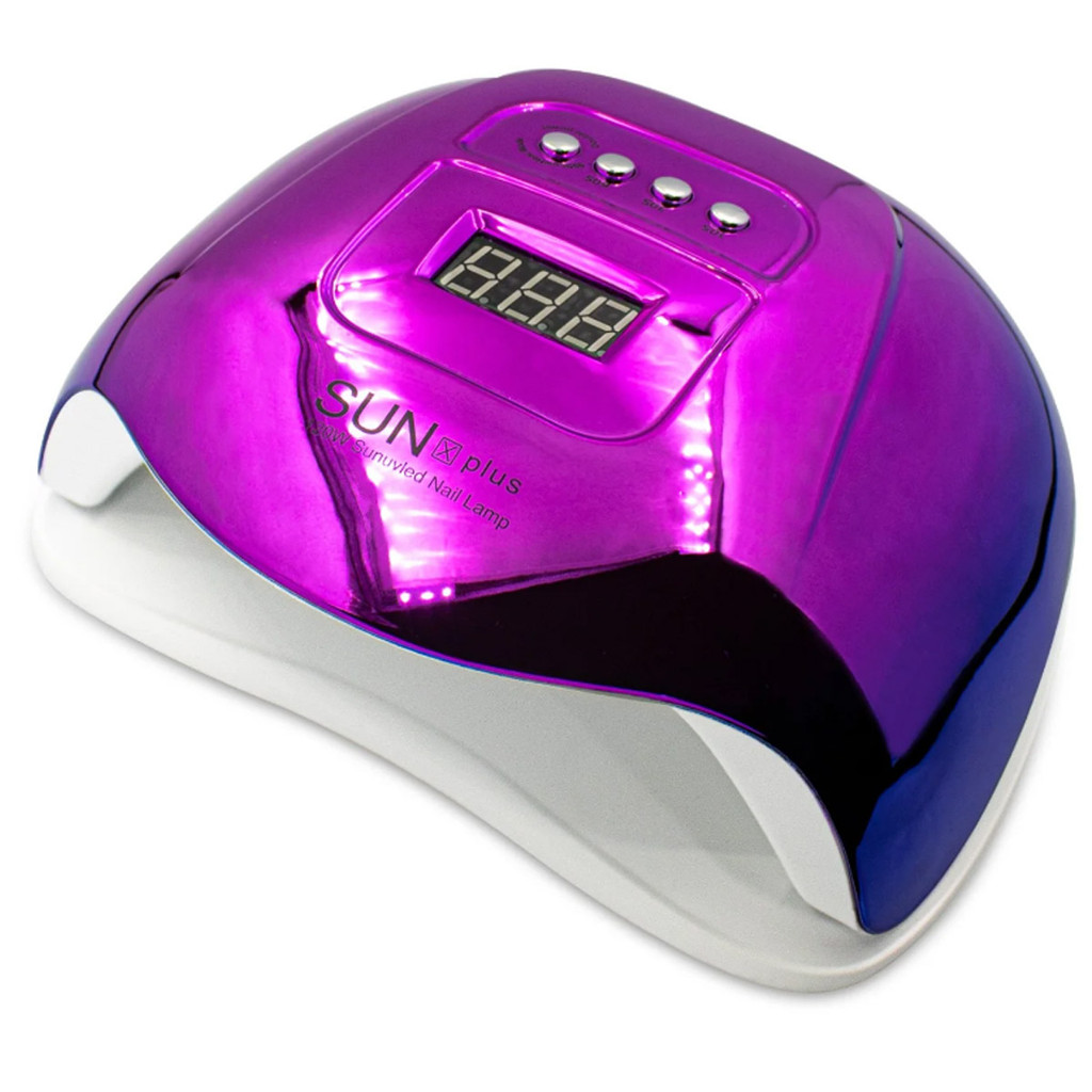 Cabine Estufa SUN X Plus LED UV 36 LEDs 120W Unhas de Gel Manicure Nail Designer Cromada