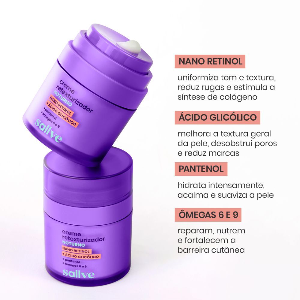 Creme Retexturizador Sallve Noturno 30g · foto 2