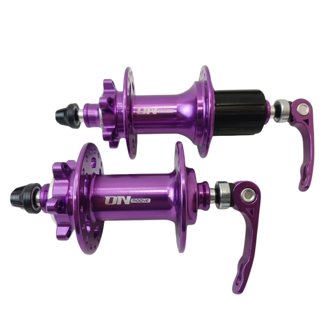 Par Cubo K7 Barulhento com Rolamento 36 Furos Alumínio 7v 8v 9v 10v 11v 12v MTB Bike Violeta Moove