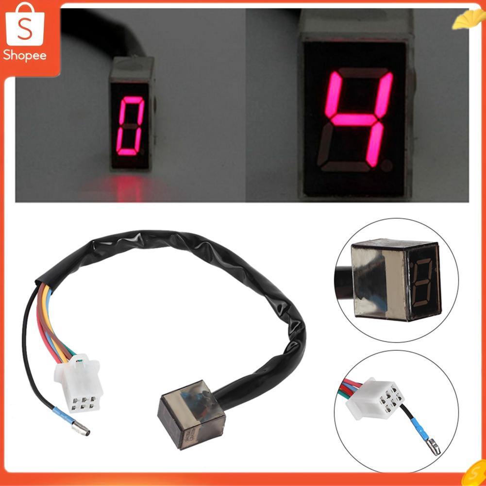 Hap Universal motocicleta led digital indicador de engrenagem velocidade shift alavanca sensor acessório