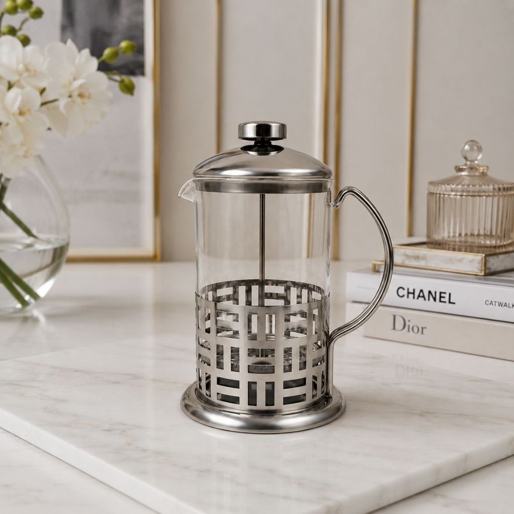 Cafeteira Prensa Francesa em Vidro e Inox 800ml 27319 - Vencedor