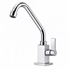Torneira de Cozinha para Bancada Nobre Luxo 1/4 de Volta Design Elegante Todo Cromado