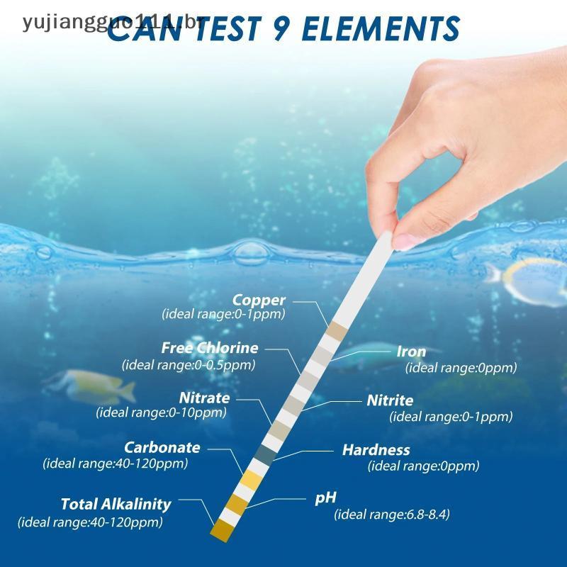 # Novo Kit De Teste De Aquário 9 Em Tiras De Qualidade Da Água Sensível Detecção Precisa Nitrato De Nitrito De PH Para T