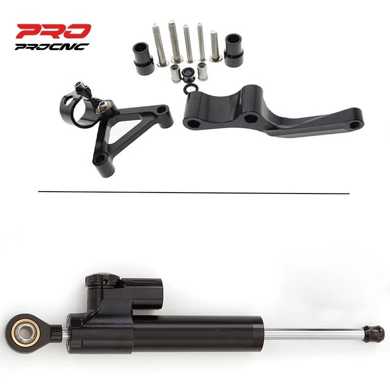Para Ducati 696 Monster Motocicleta Direção Estabilizar Amortecedor CNC Suporte De Alumínio Kit Montagem