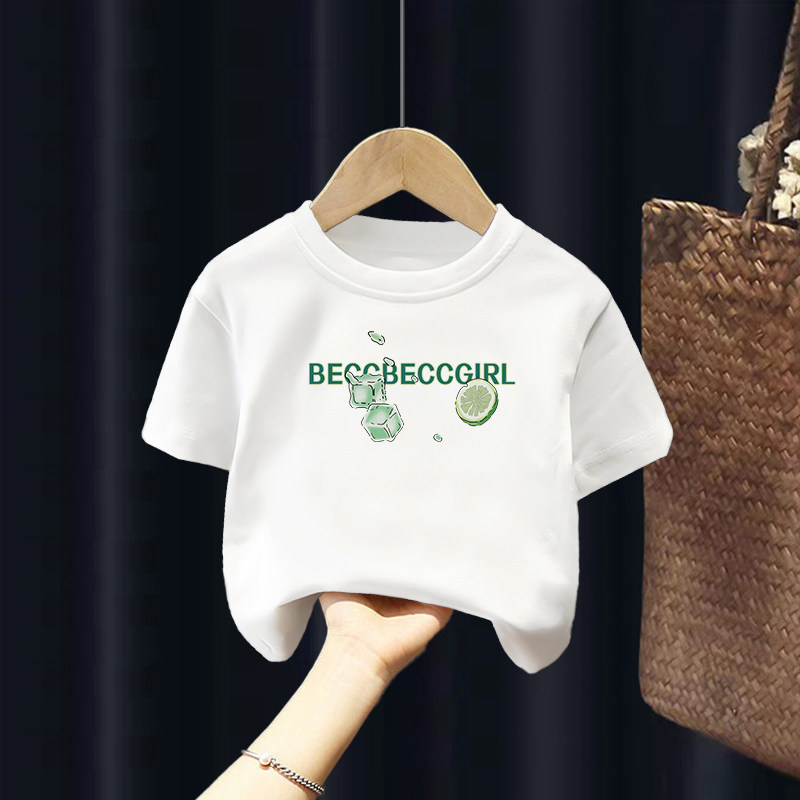 Meninos camiseta de manga curta roupas de verão 2022 novo estilo crianças fino algodão topos médio pequenas crianças ver