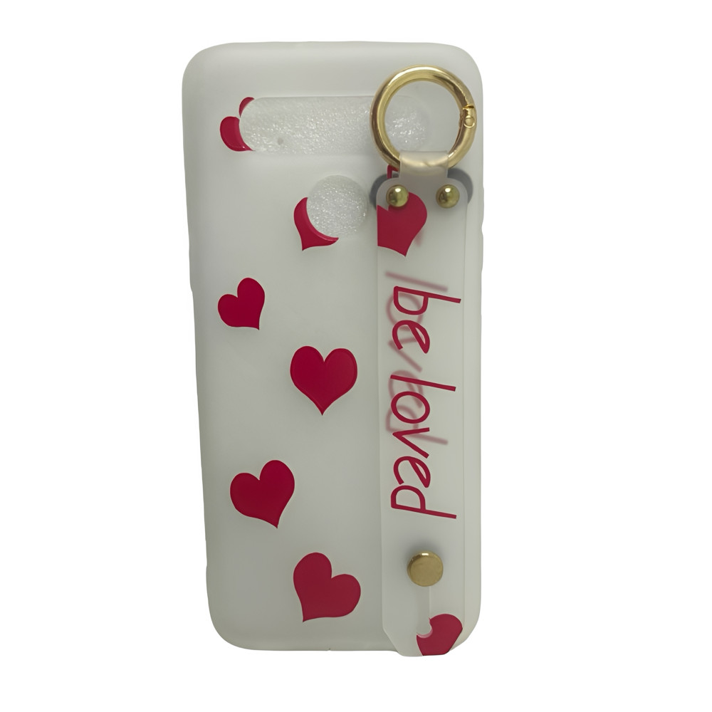 Capa capinha protetora LG K41s coração vermelho
