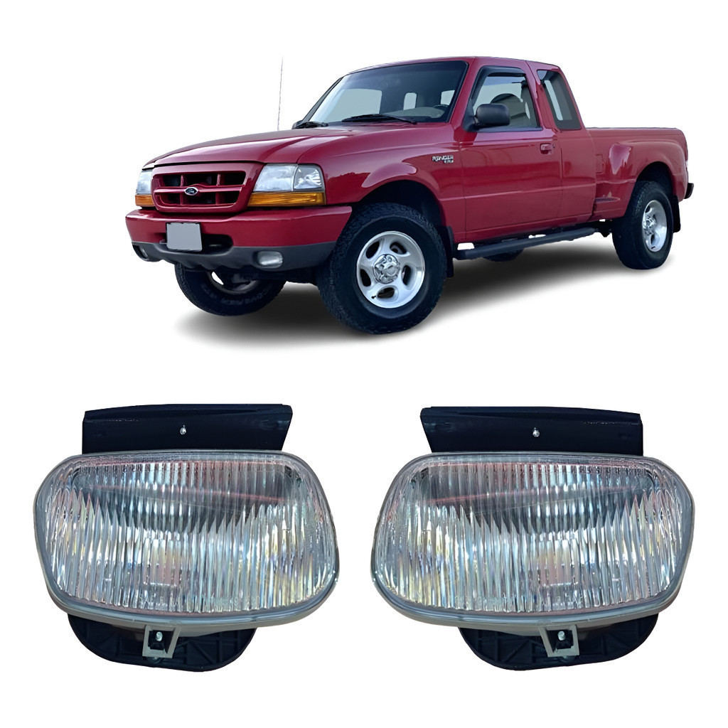 par de Farol Milha Ford Ranger 1998 1999 2000 2001 2002 2003 2004 O Par 2 Lados