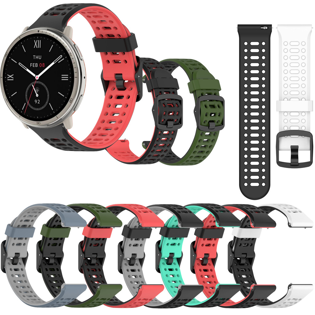 Pulseira De Silicone De 20mm 22mm Para Huami Amazfit GTR Mini GTR3 GTR4 Pro 42mm 47mm Bip5 GTR2 GTR2E 2 3 4 Smartwatch R