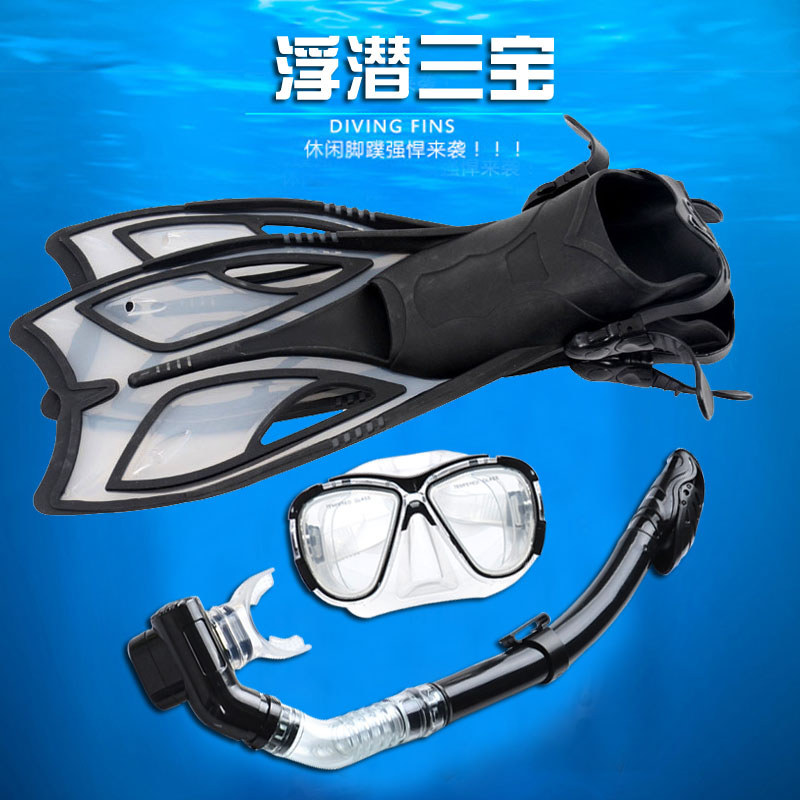 Novo equipamento de mergulho Sambo mergulho totalmente seco Snorkel Silicone miopia óculos mergulho barbatanas pato