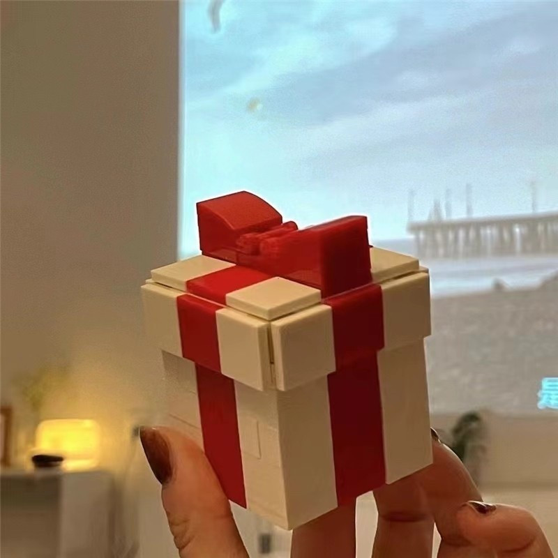 KINGGEO Caixa de Anel Borboleta Montada à Mão Blocos de Construção Lego de Armazenamento Anel Amor