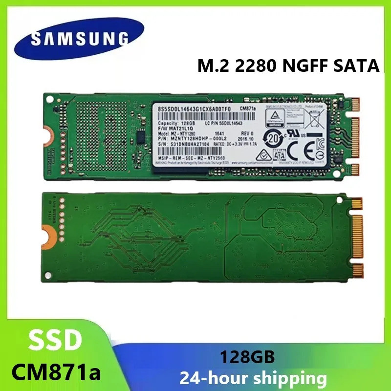 SAMSUNG SSD CM871a 128GB disco De Estado Sólido Interno HDD Rígido M . 2 2280 NG