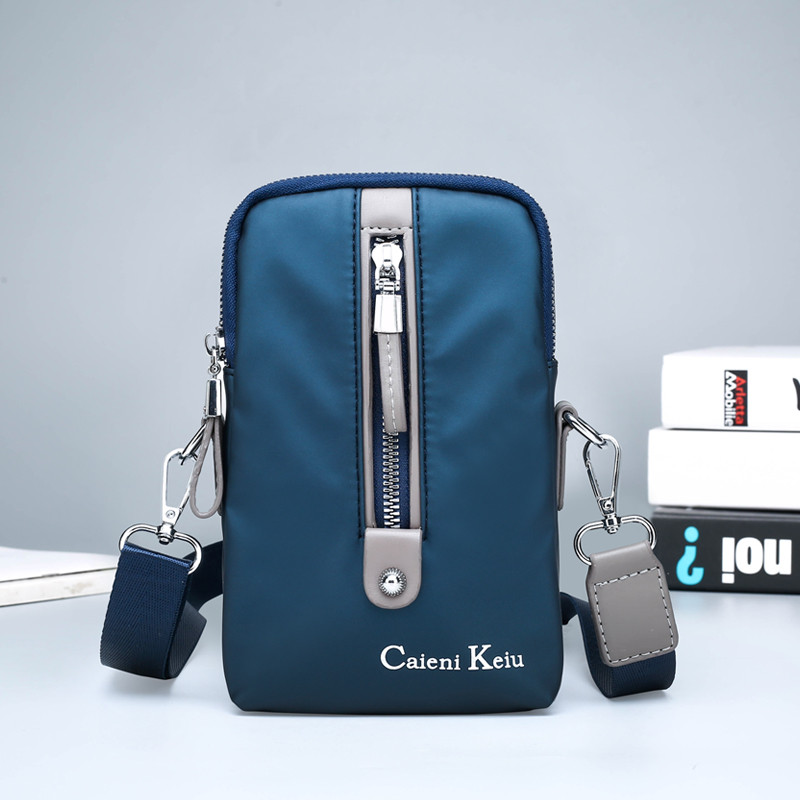 Bolsa mensageiro masculina moda bolsa de ombro Casual bolsa Vertical para celular mochila esportiva à prova d'água na mo