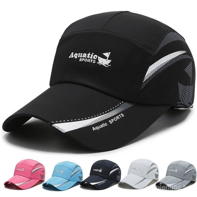 Chapéus Secos Qucik Pretos À Prova D'água Para Homens Pesca Esportiva De Golfe Bonés De Baseball De Verão A