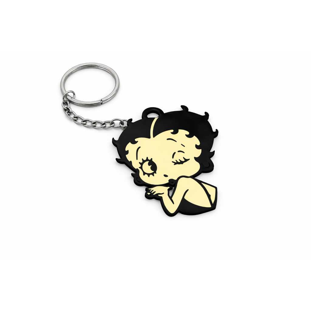 Chaveiro Betty Boop – Piscando e Mandando Beijo / Adereço para Mochilas