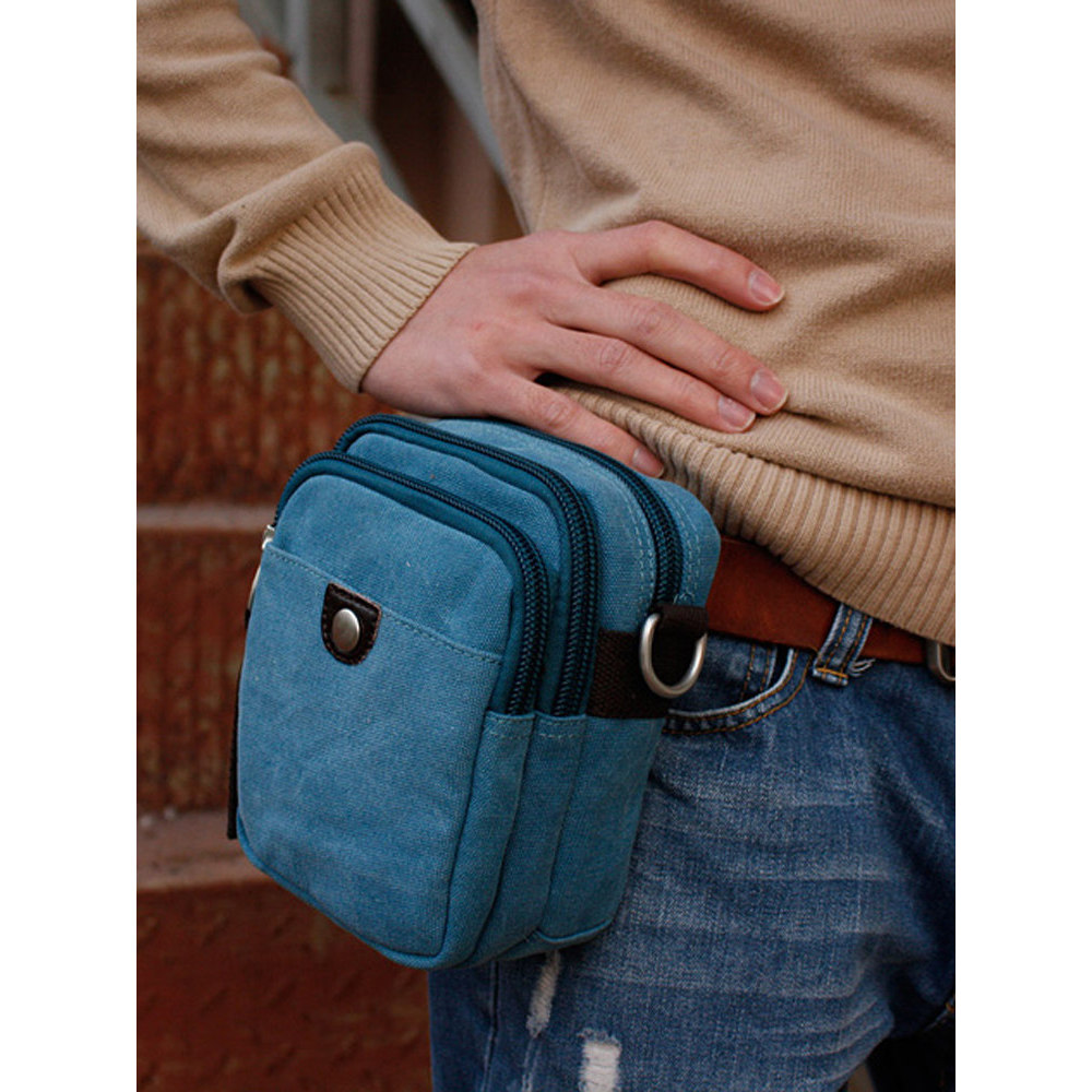 Bolsa de cintura para celular masculina, bolsa mensageiro de trabalho para canteiro de obras, bolsa pequena masculina, b