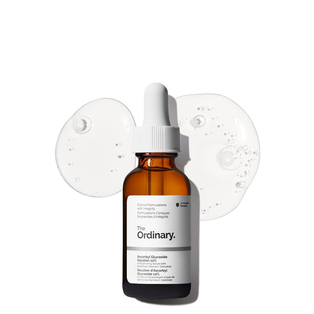 The Ordinary Solução de Ascorbil Glucosídeo 12%, Sérum de Vitamina C para Uniformizar o Tom da Pele e Proteção Antioxida