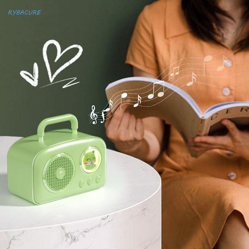 Alto-Falante Portátil RYBACURE , Mini Bluetooth Retrô Com Interface USB Rich Bass , Sem Fio À Prova D'água
