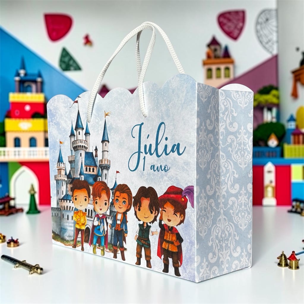 Sacolinhas Personalizadas Princípes Baby | Pegue e Monte Lembrancinhas