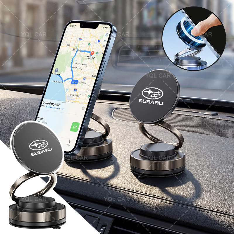 1/2pcs 360 ° Suporte Magnético De Telefone Para Carro A Vácuo , Antiderrapante , Subaru Impreza WRX STI GDA GDB Forester