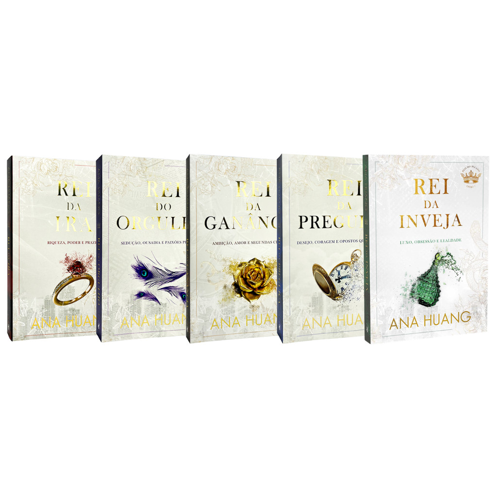 Reis do Pecado - Rei da Ira + Rei do Orgulho - Rei da Ganância + Rei da Preguiça + Rei da Inveja - Vol. 1 ao 5 - 5 Livro