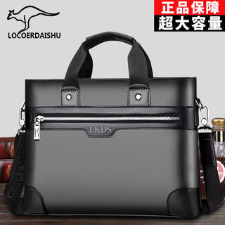 Bolsa masculina leve novo estilo de alta qualidade textura de couro genuíno bolsa mensageiro masculina maleta de computa