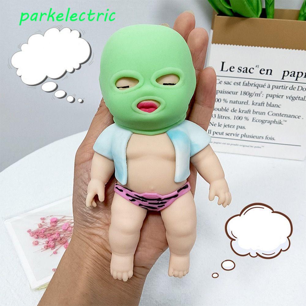 PARKELECTRIC Boneca Mascarada Squeeze Toy , Fidget Silicone Cartoon Sensory