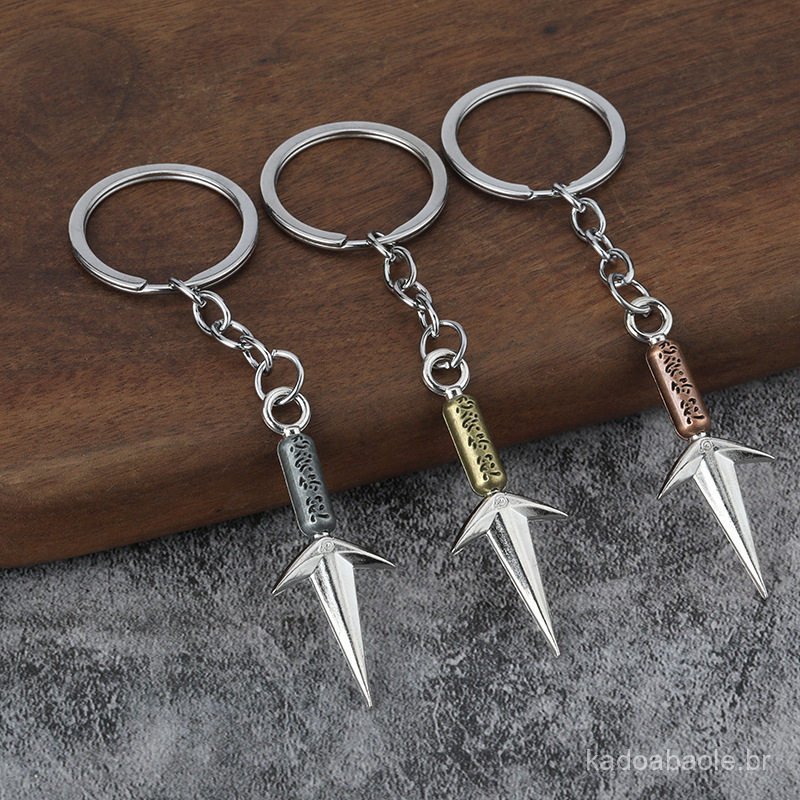 Merchandising popular do anime Naruto: Modelo de arma de metal kunai do Deus do Trovão Voador de Quarta Geração, brinque