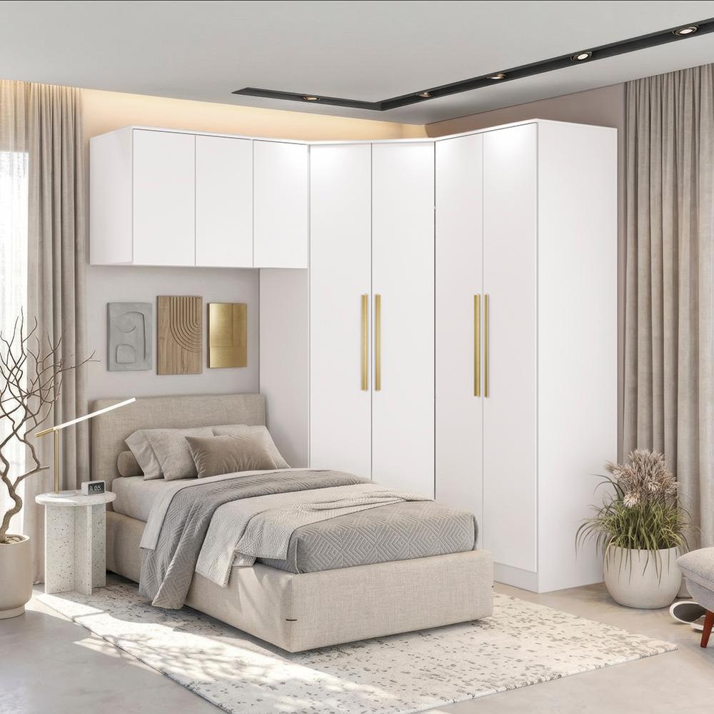Quarto Modulado Kappesberg Adapt Branco 3 peças