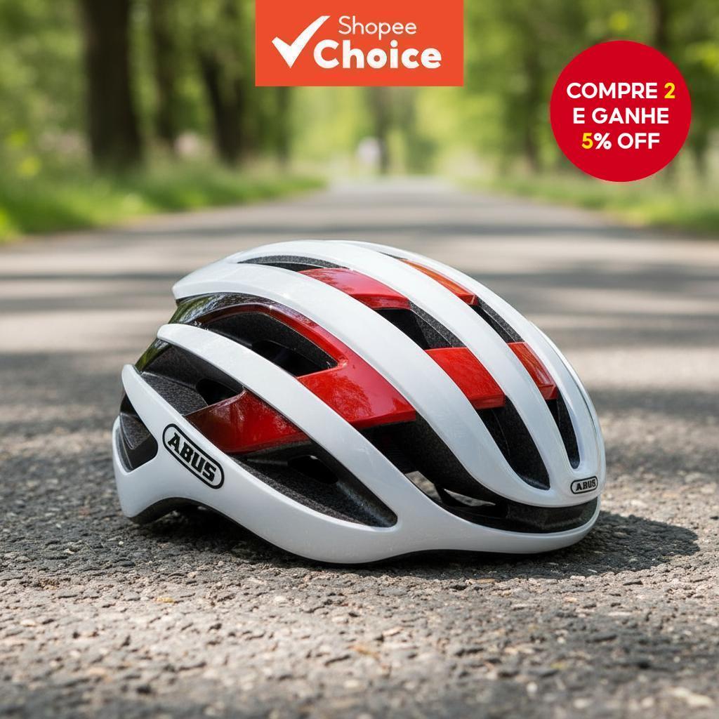 ABUS AirBreaker - Capacete Ultraleve Aerodinâmico para MTB/Estrada, Triathlon e Ciclismo
