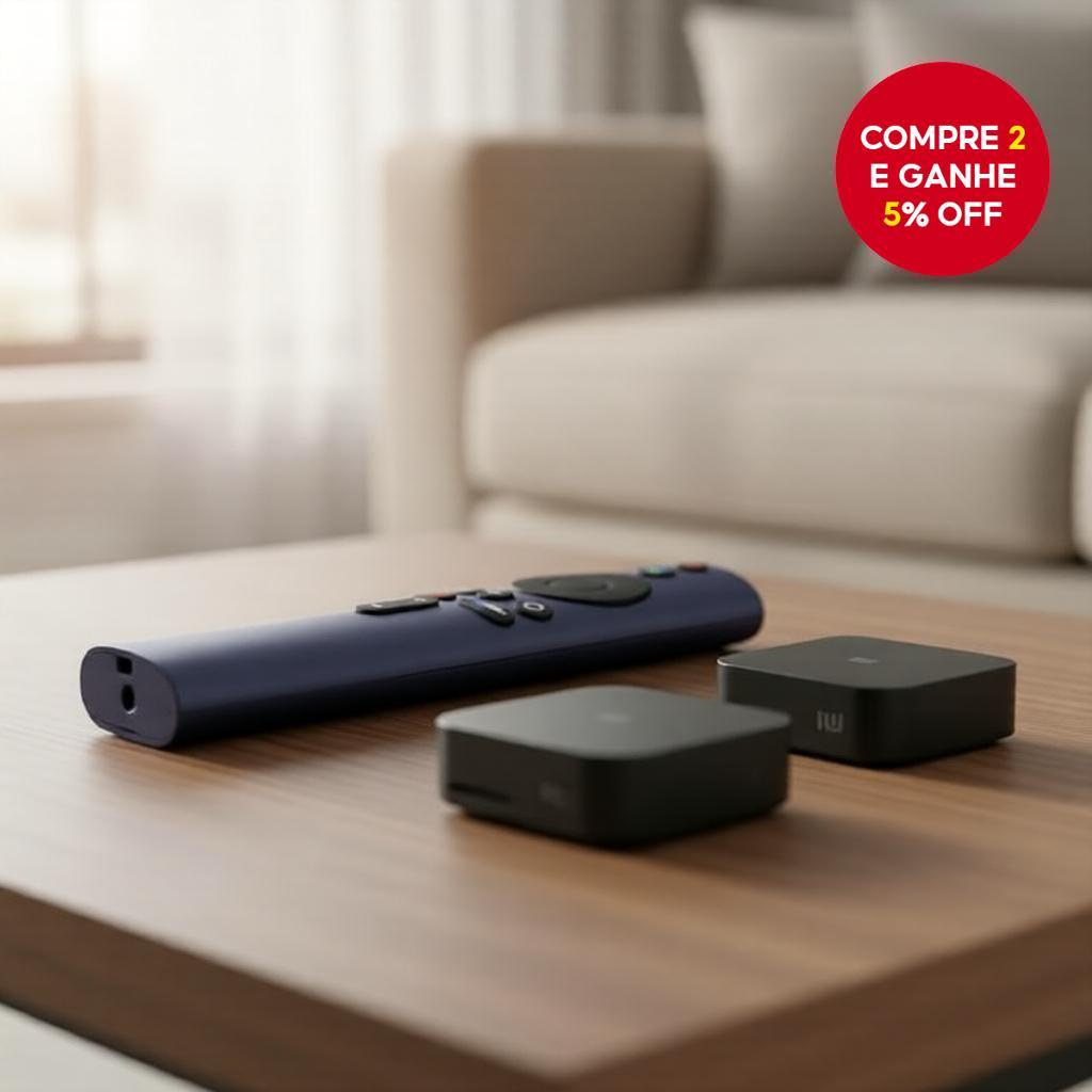 Xiaomi Mi Box S 4K, Mi TV Stick Controle Remoto Bluetooth com Comando de Voz