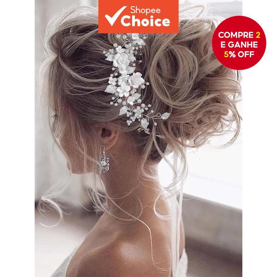 Acessórios De Cabelo De Noiva Para Damas De Honra Femininas | Capacete De Casamento Elegante , Joia Formal Cerimônia , F