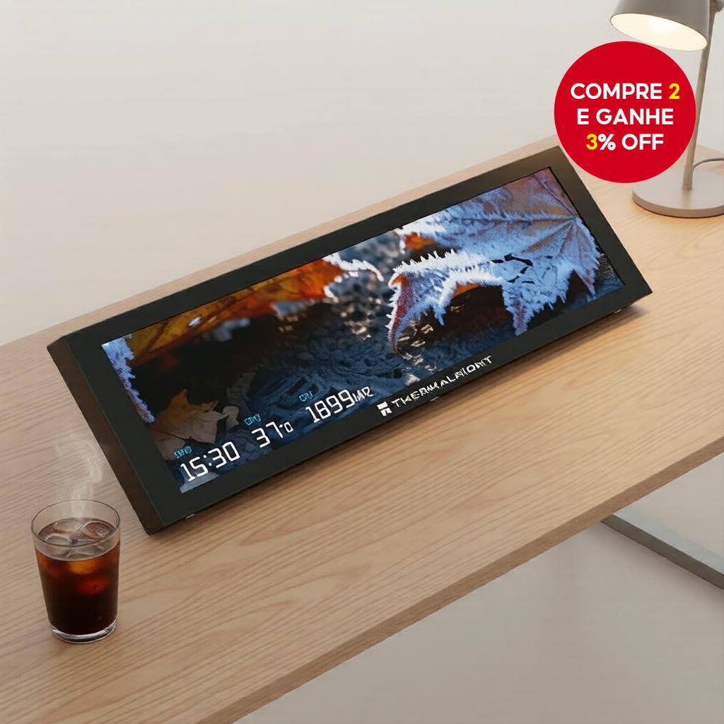 Monitor Secundário Thermalright TROFEO VISION USB-C Mag HD de 9,16 polegadas